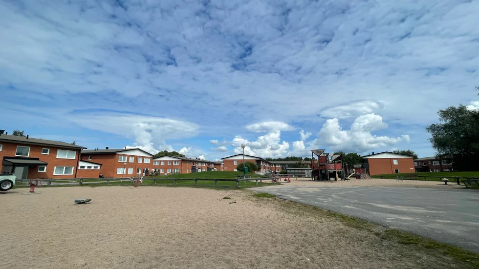 Så här såg det ut på himlen vid lunchtid i Gammelstad.