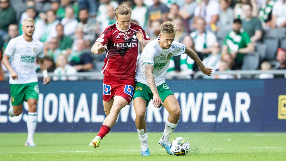 Jacob Ouro Ortmark fick slita på mitten. 