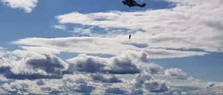 Sjöräddningsövning vid Västra kajen