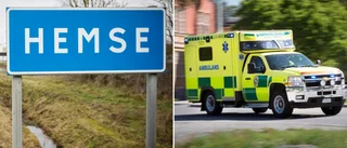 Två personer till sjukhus efter singelolycka i Hemse
