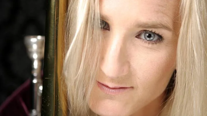 Karin Hammar från Boden är aktuell som trombonist bakom Orup och nominerad i kategorin Årets Musiker på P2:s Jazzkattengala.
