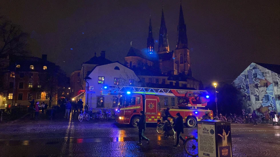 Räddningstjänsten ryckte ut på ett automatlarm i centrala Uppsala på tisdagskvällen.
