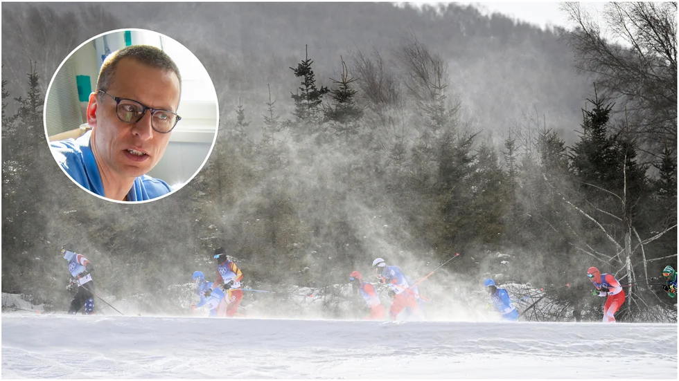 Dirk Albrecht, överläkare lungavdelningen Sunderby Sjukhus, förklarar om problemen som kan uppstå vid idrottsutövande i kyla.