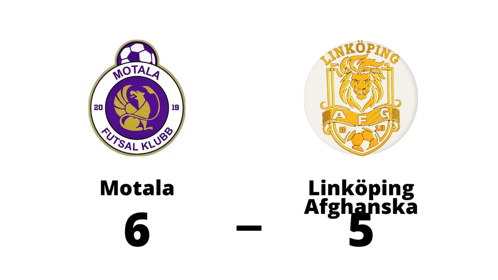 Motala Futsalklubb vann mot Linköping Afghanska FC
