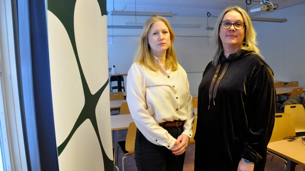 Unn Harsem och Helene Zeland Bodin, regionråd för Centerpartiet, deklarerar att Region Uppsala nu behöver ett majoritetsstyre.