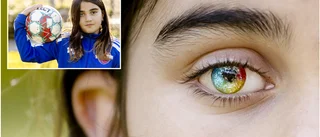  Elise, 10, fick cancer – nu spelar hon fotboll med ett öga