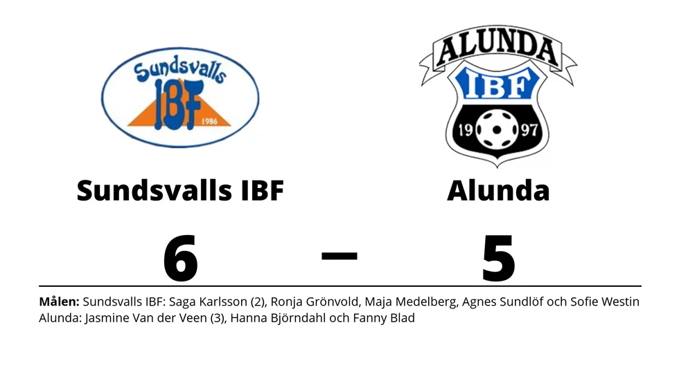 Sundsvall IBF A vann mot Alunda IBF