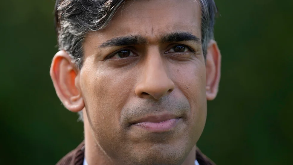 Premiärminister Rushi Sunak säger att förslaget inte är aktuellt här och nu. Arkivbild.