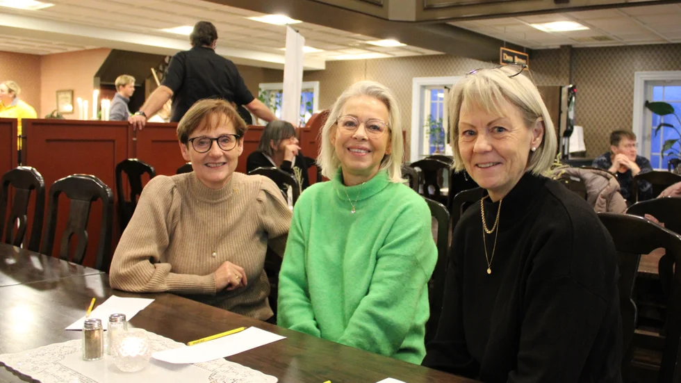 Helena Ingström, vänster, tog med sig kompisarna Annette Gunnarsson (mitten) och Gunilla Karlsson (höger) till mässan på Astrid Lindgrens Värld på onsdagen.