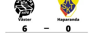Väster utklassade Haparanda på hemmaplan