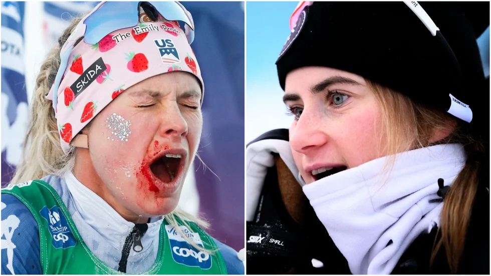 Jessie Diggins och Ebba Andersson.
