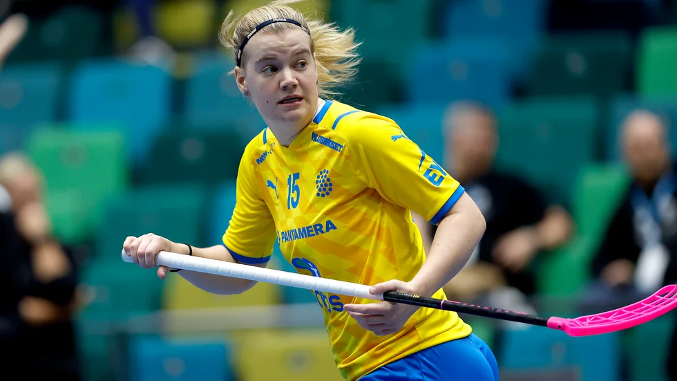 Ellen Bäckstedt gjorde två poäng i VM-semifinalen mot Schweiz.