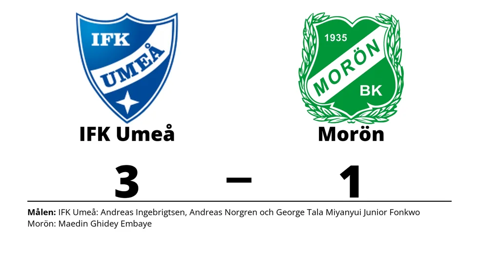 IFK Umeå vann mot Morön BK