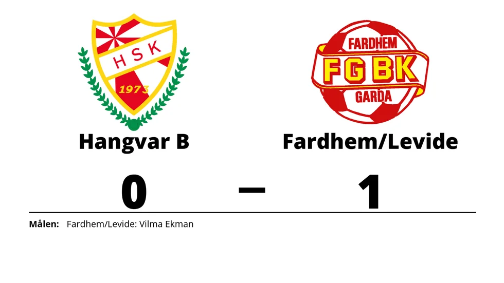 Hangvar SK B förlorade mot Fardhem Garda BK/Levide IF
