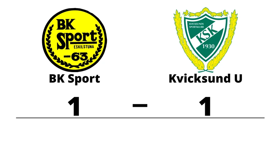 BK Sport spelade lika mot Kvicksunds SK U