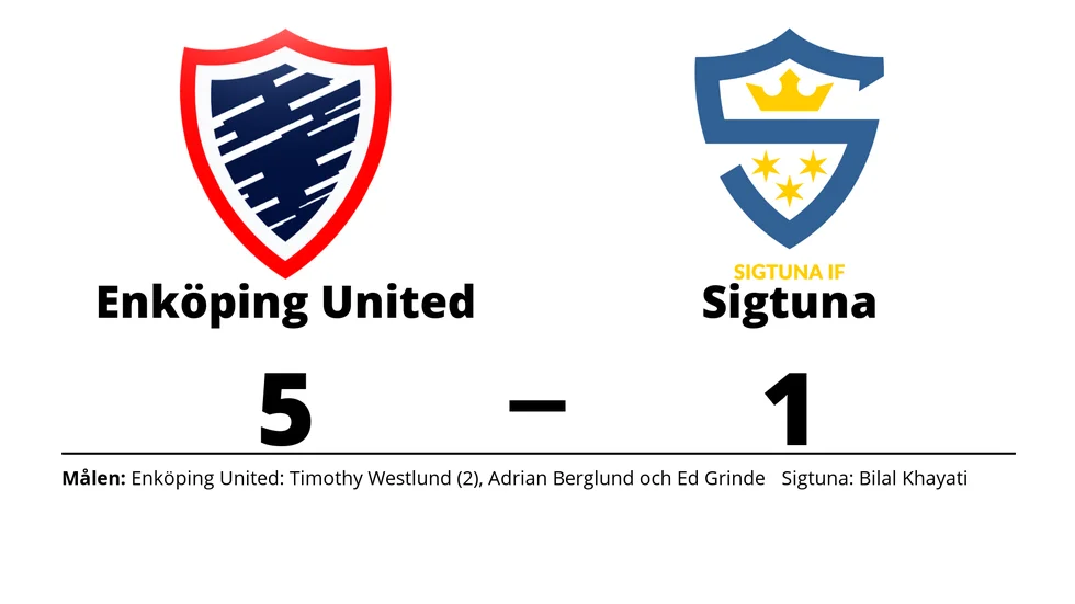 Enköping United FK vann mot Sigtuna IF FK