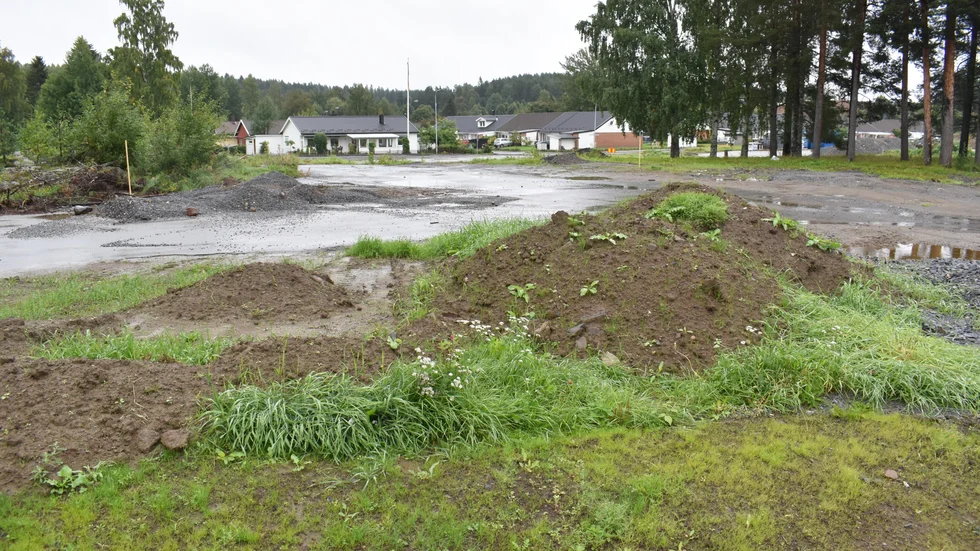 Här ska det byggas nya hyreshus. 