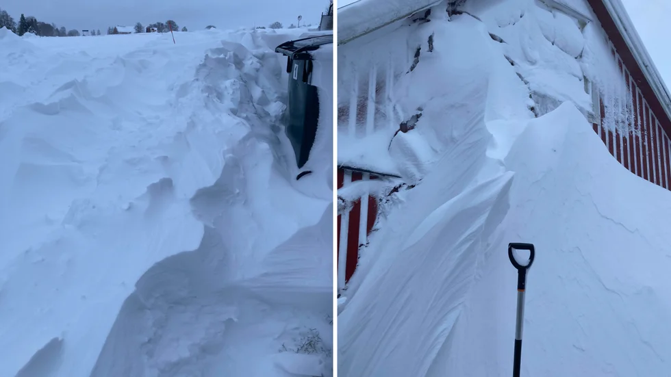 Snökaoset i Skåne fortsätter. Strax utanför Hörby sitter Anna-Lena Karlsson från Vimmerby insnöad i sitt eget hem. "Vi kommer ingenstans", säger hon.