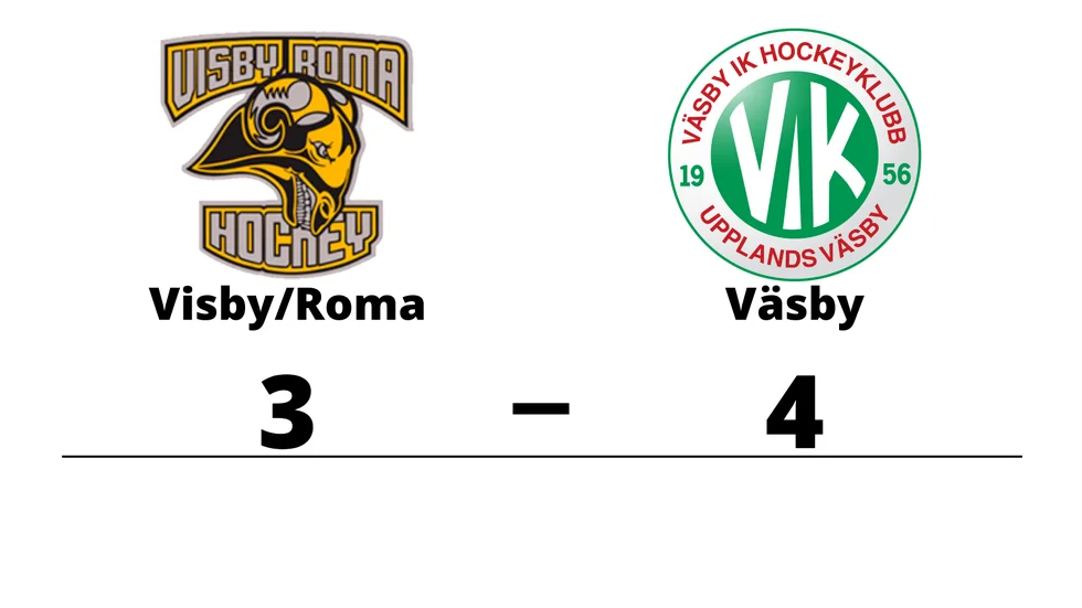 Visby/Roma HK förlorade mot Väsby IK HK