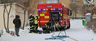 Fläkt började brinna – räddningstjänsten ryckte ut