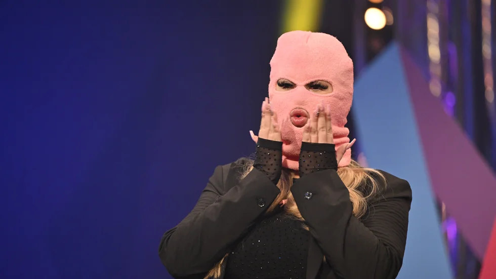 Fröken Snusk vid SVT:s presentation av artisterna. Arkivbild.
