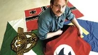 Leif Manfred vill uppmärksamma Västerviksborna på faran med nazismen. På ett seminarium i Bryggaren på måndag kommer han att ge sin bild av nazismen och berätta om förbjudna symboler. Foto: Anders Steiner