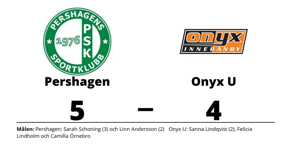 Pershagens SK vann mot Onyx IBS U-lag