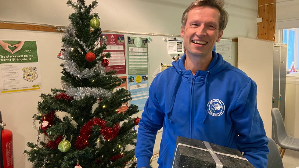 Tomten kom tidigt till Strängnäs TK, konstaterar Henrik Vajstedt.