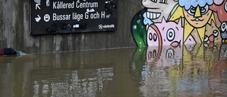 Stora problem i trafiken efter ovädret