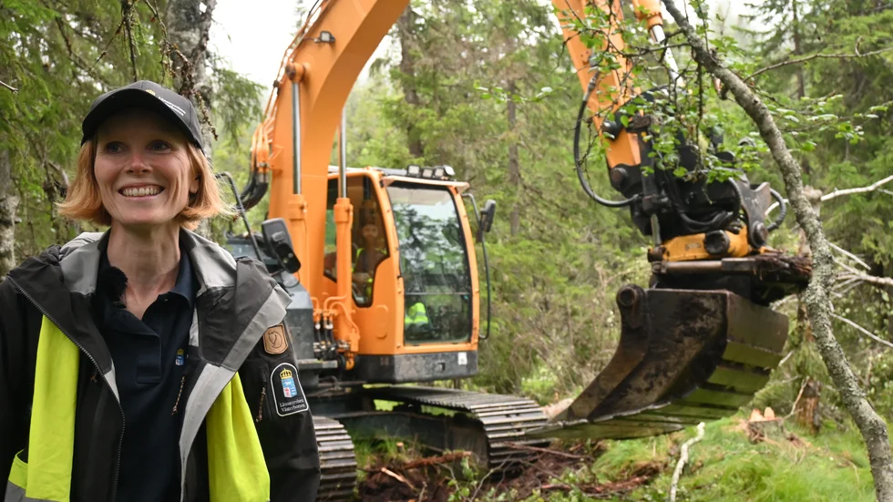 Hanna Johansson Jänkänpää är van vid att ta sig runt i naturreservatet.