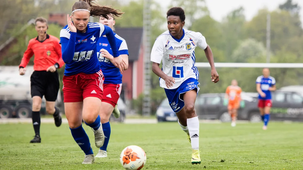 Mary Wanijku Kinuthia satte segermålet för Dalhem mot Värmdö.