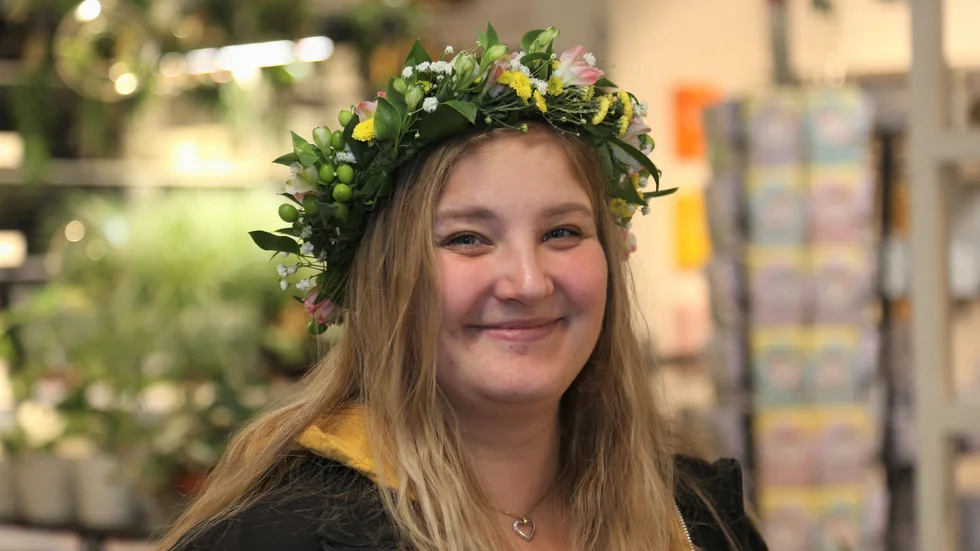 Floristen Beatrice Åström halkade in på praktik på Buketten i Piteå 2006. Sedan dess har hon blivit kvar.
