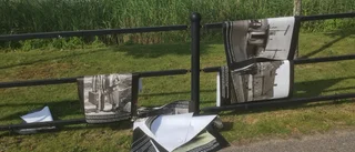 Populär bildutställning har förstörts: "Man blir ju ledsen"