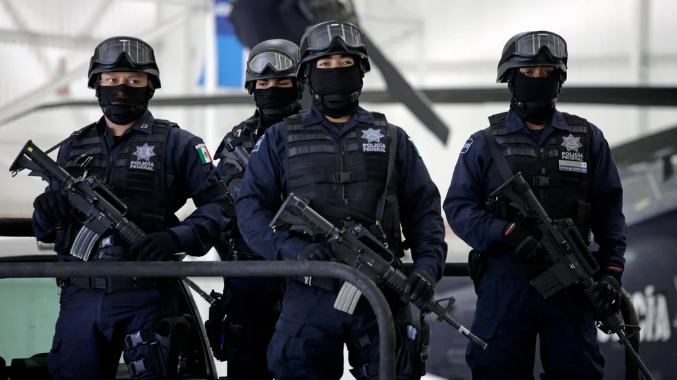 Federal mexikansk polis i delstaten Zacatecas. Arkivbild.