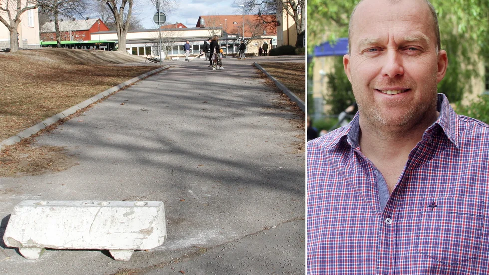 Peter Jedar, rektor på Strängnäs Montessori, tycker det är bra om Anunds väg blir en bussgata, men funderar samtidigt över vad som händer med alla barn som brukar använda vägen till aktiviteter.