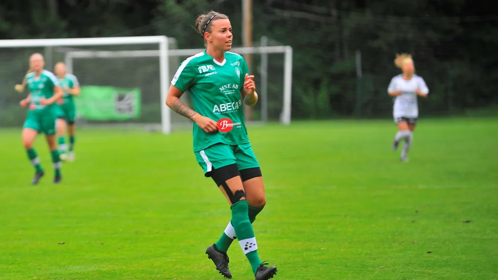 "Det var ett fint uppspel" säger Amanda Johansson som gjorde mål på det i mötet mot Viljan.