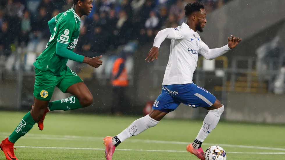 Samuel Adegbenro, tvåmålsskytt när IFK Norrköping slog Hammarby med 3–1.