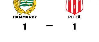 Piteå i ledning i halvtid - men tappade segern mot Hammarby