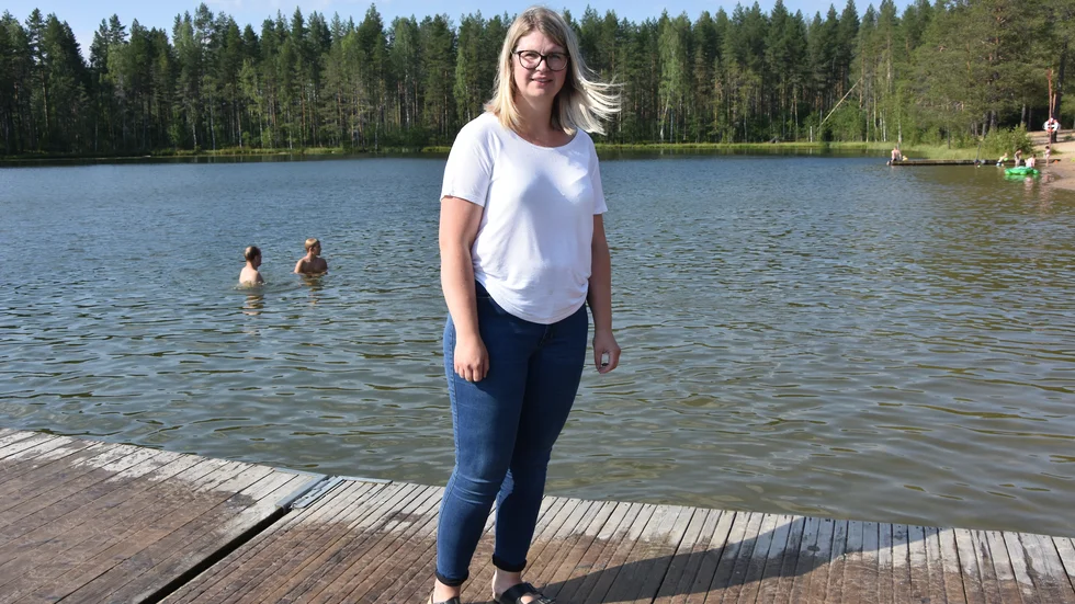 Matilda Lundström är nöjd över att hennes Bodenförslag om en ramp vid Aldersjön godkänts.