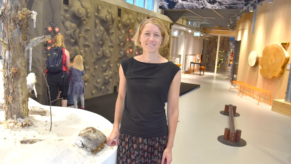 Sara Stengårds nya arbetsplats är som vd på Exploratoriet på Nordanå. Hon siktar nu på att utöka antalet pedagoger i verkamheten.