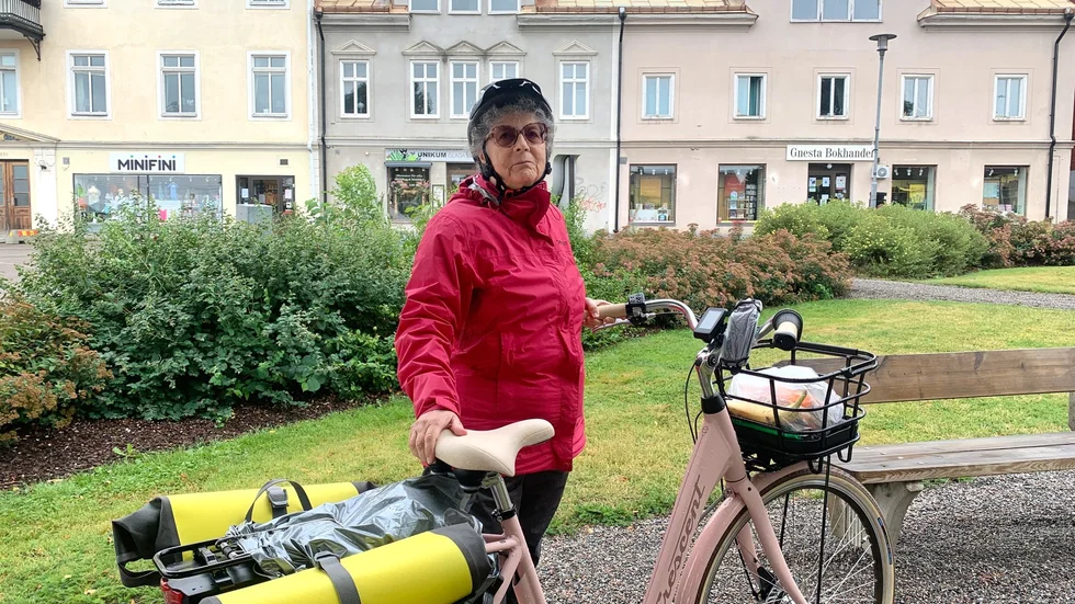 Dorothee Hildebrandt har en liten budget som ska räcka till mat, färja och oförutsedda kostnader under resan till Glasgow.
