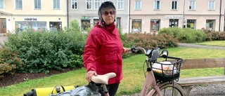 Dorothee, 70, cyklar och soffsurfar hela vägen till Glasgow