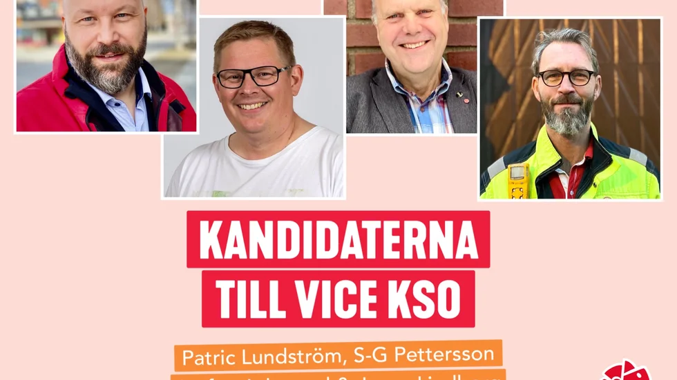 Patric Lundström, Jonas Lindberg, S-G Pettersson och Stefan Askenryd kandiderar till posten som vice ordförande i kommunstyrelsen i Piteå.