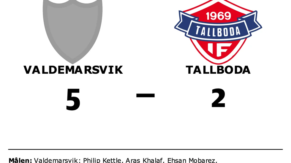 Valdemarsviks IF vann mot Tallboda IF