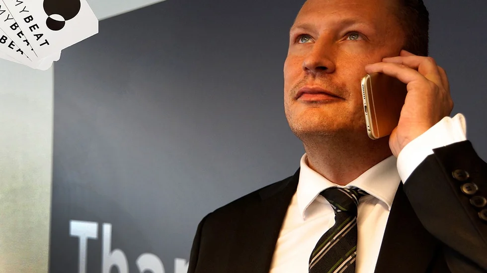   — Våra kunder är hos oss för att de vill vara det, säger Fredrik Horn-Berlin, VD på MyBeat. 
