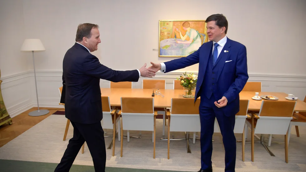 Statsminister Stefan Löfven (tv) lämnade igår in sin avskedsansökan till talmannen Andreas Norlén. 