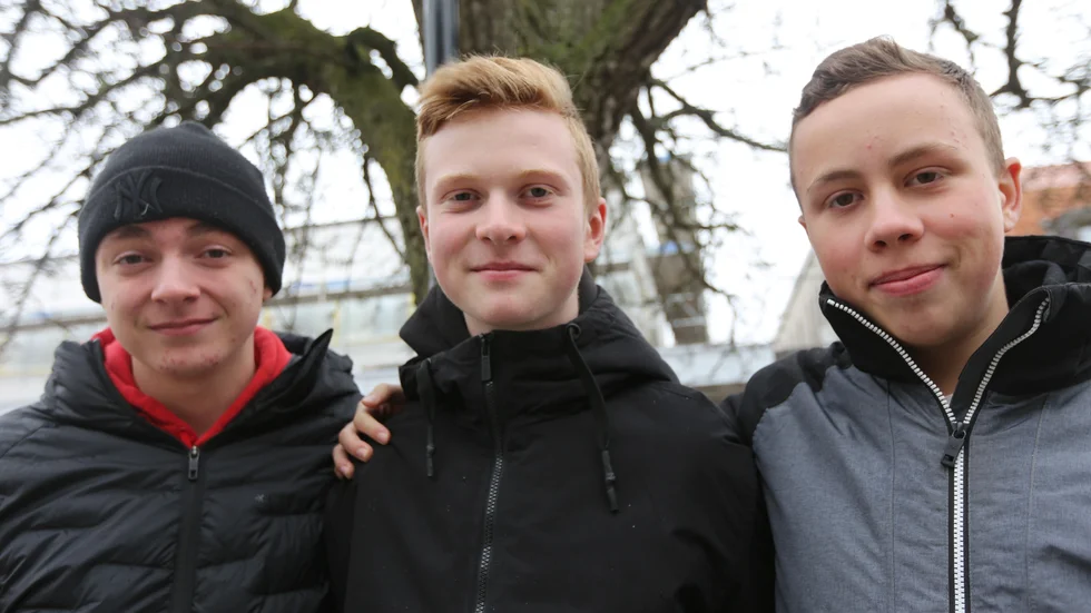 Benjamin Wirelius, Fabian Svan och Samuel Damberg får har idrott eller rörelse på schemat varje dag på Guteskolan.