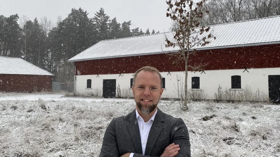 Magnus Rahm, projektchef på Helios som vill bygga en av Sveriges största solcellsparker i Tierp.
