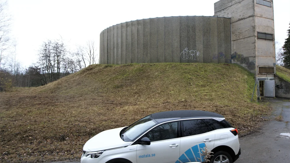 Vattentornet på Dunteberget är tömt då man genomför en byggnadsinspektion av tornet för att kunna planera en eventuell framtida renovering. 