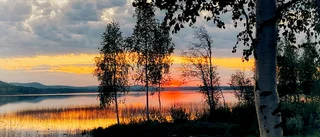 Solnedgång vid Buddbyträsket   